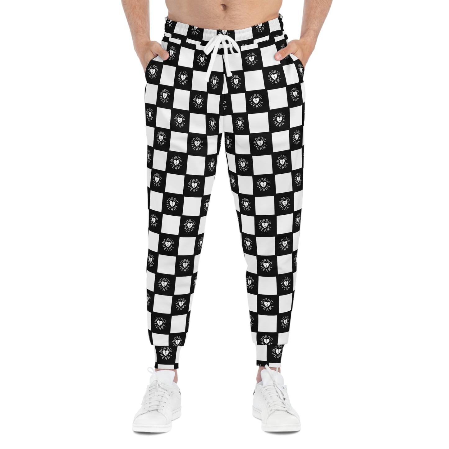 Morbid Heart Checker Print Joggers