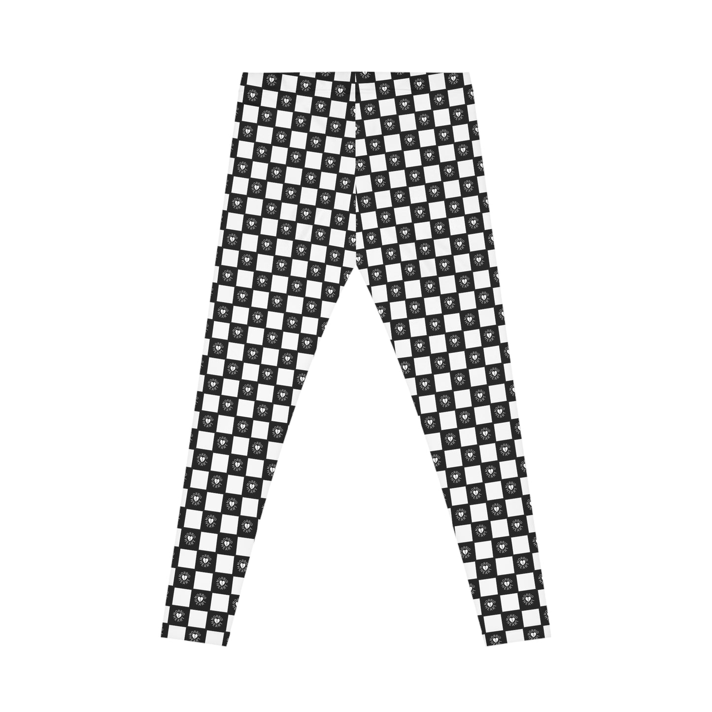 Checker Print Leggings – Morbid Heart Logo