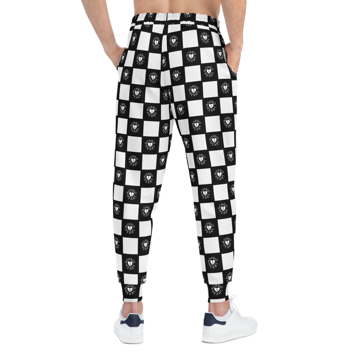 Morbid Heart Checker Print Joggers
