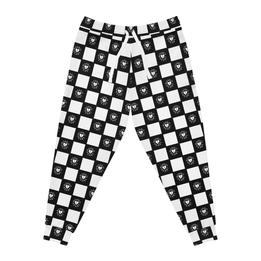 Morbid Heart Checker Print Joggers